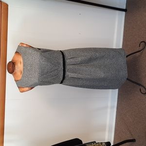 LOFT Gray Sleeveless Dress